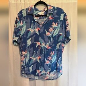 Men's Large Cubavera Floral Hawaiian Shirt